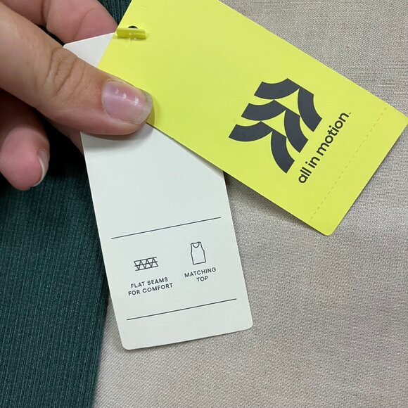 NWT All In Motion Women's XXL Green Seamless High-Rise Ribbed Leggings Workouts - Picture 9 of 14